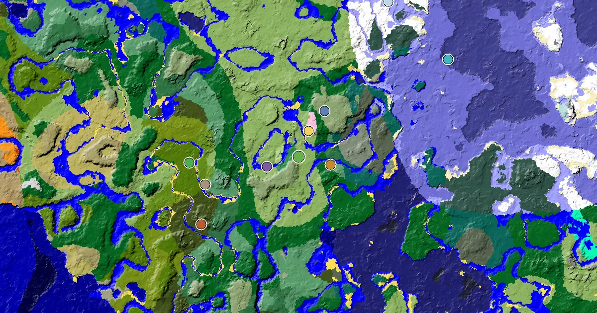 Plains Spawn — a Mansion Within Reach — biome and structure map