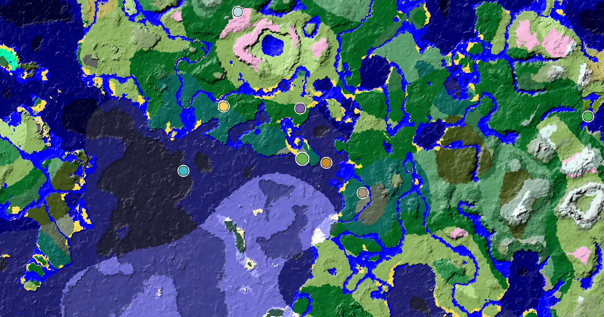 Great Structures Nearby Near a Old Growth Spruce Taiga Spawn — biome and structure map