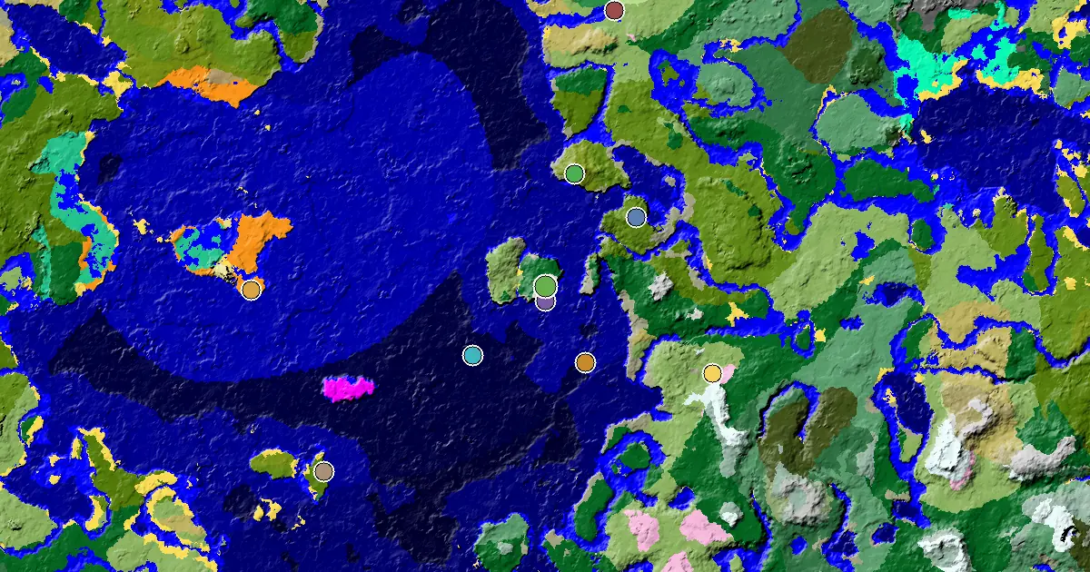 Stony Peaks Spawn — Great Structures Nearby — biome and structure map