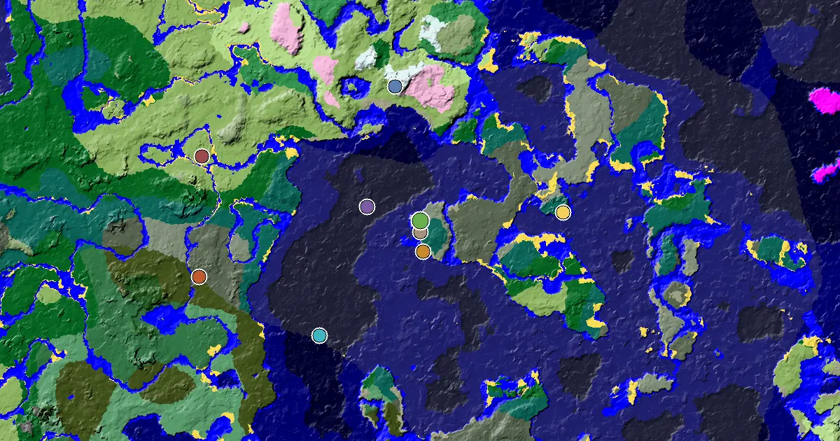 Minecraft Old Growth Spruce Taiga Seed: Great Structures Nearby — biome and structure map