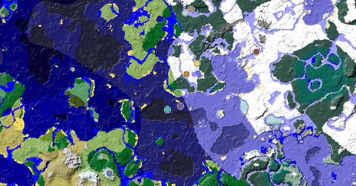 Minecraft Forest Seed: a Village Close to Spawn — biome and structure map