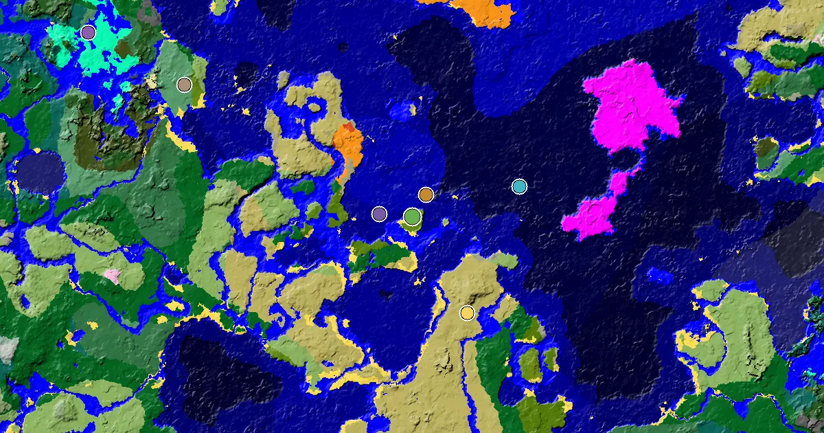 Sparse Jungle Spawn — Great Structures Nearby — biome and structure map