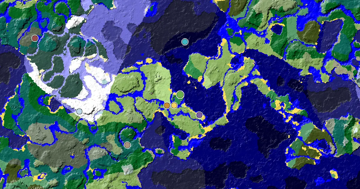 Flower Forest Seed With a Village Beside Spawn