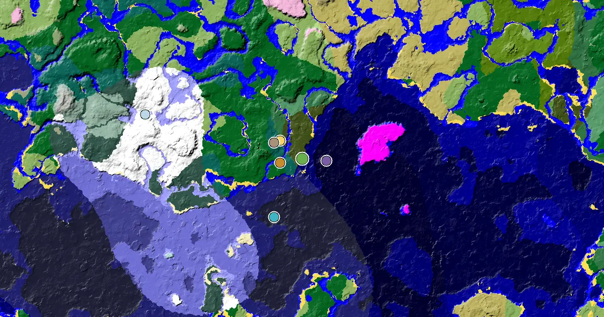 a Village Close to Spawn Near a Dark Forest Spawn
