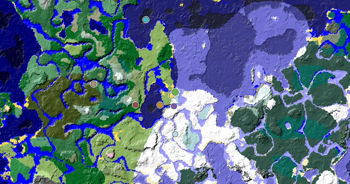 Snowy Plains Seed With a Village at Spawn