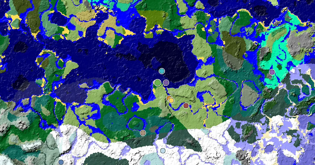 a Village Close to Spawn Near a Forest Spawn