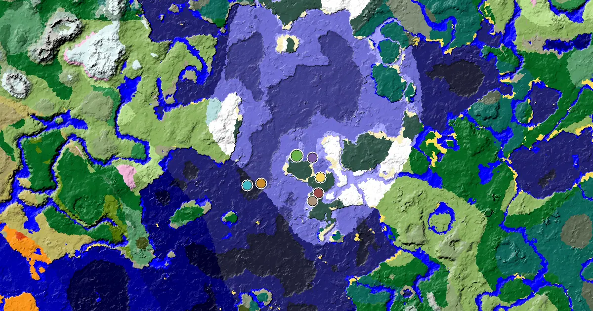 Snowy Beach Spawn — a Village Close to Spawn