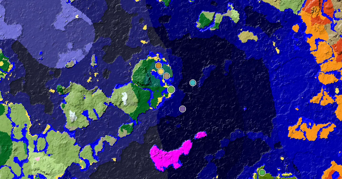 Beach Seed With a Village Close to Spawn