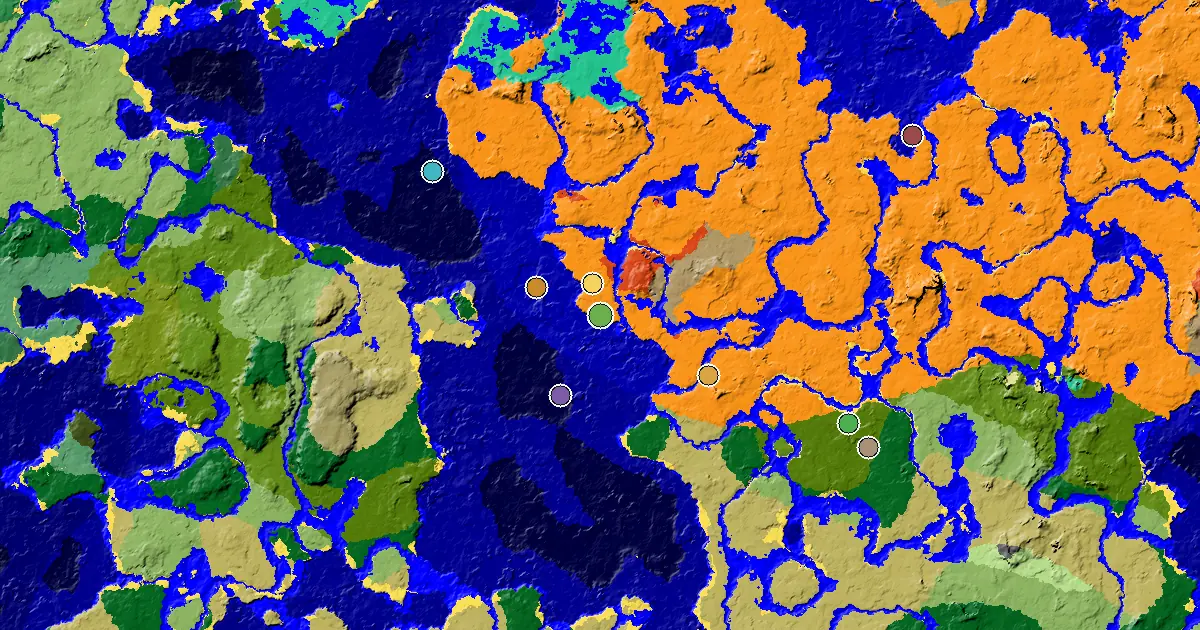 Desert Seed With a Village Beside Spawn