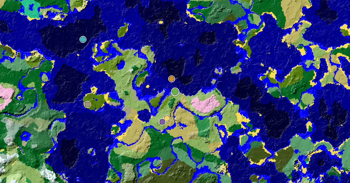 a Village Close to Spawn Near a Stony Shore Spawn