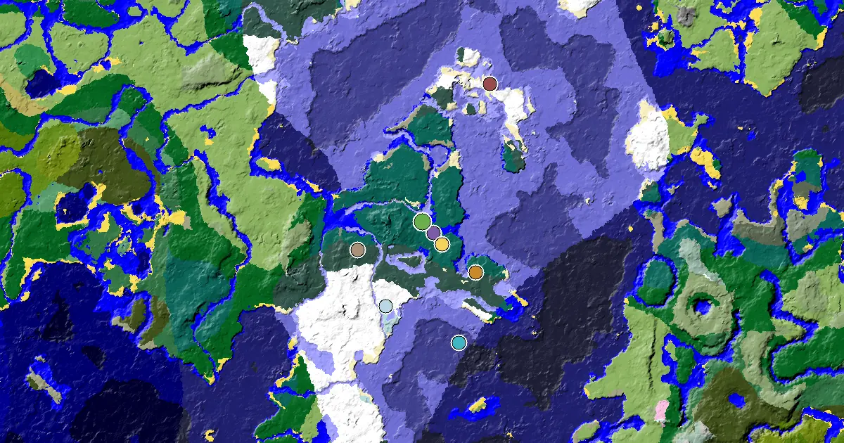 a Village Beside Spawn Near a Taiga Spawn