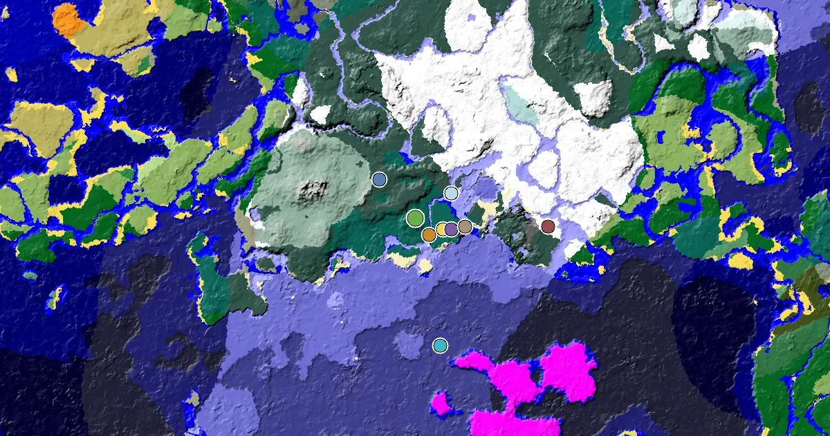針葉林種子:出生點下方有遠古城市
