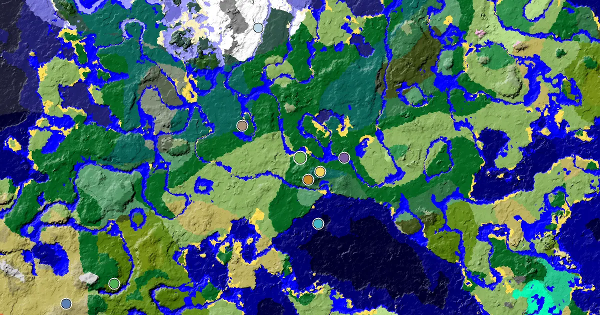 a Village Beside Spawn Near a Forest Spawn