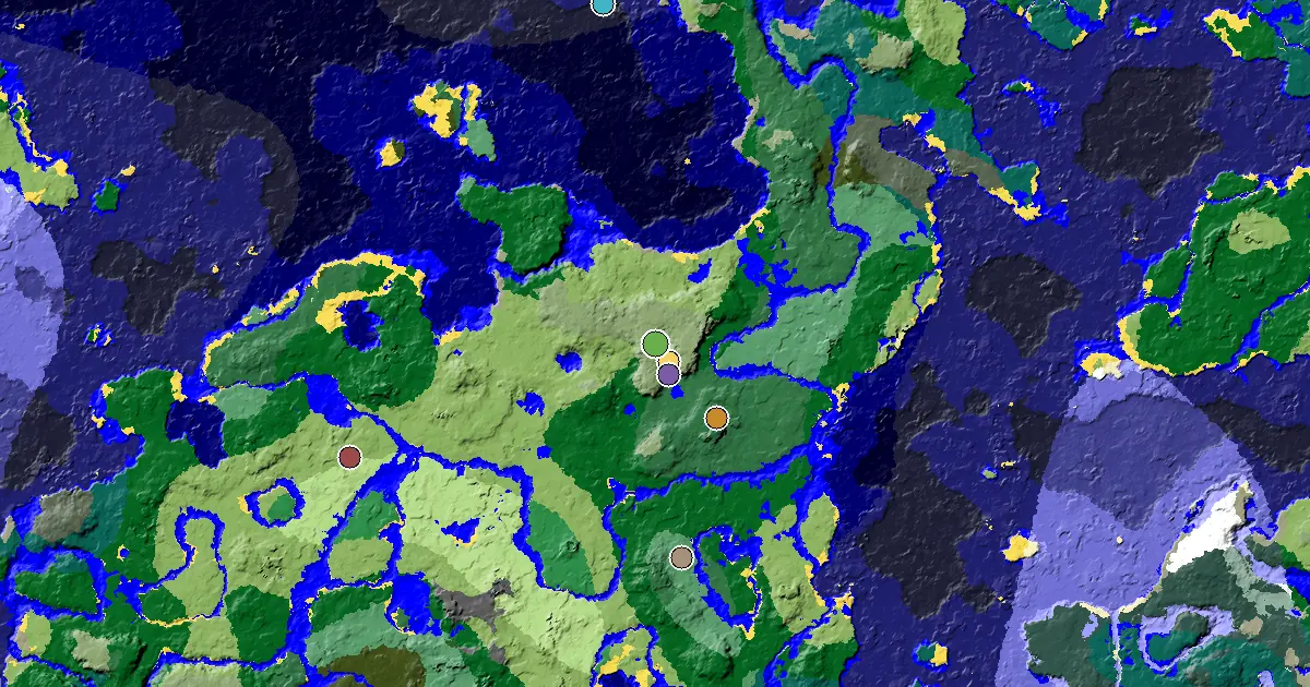 a Village Beside Spawn Near a Meadow Spawn