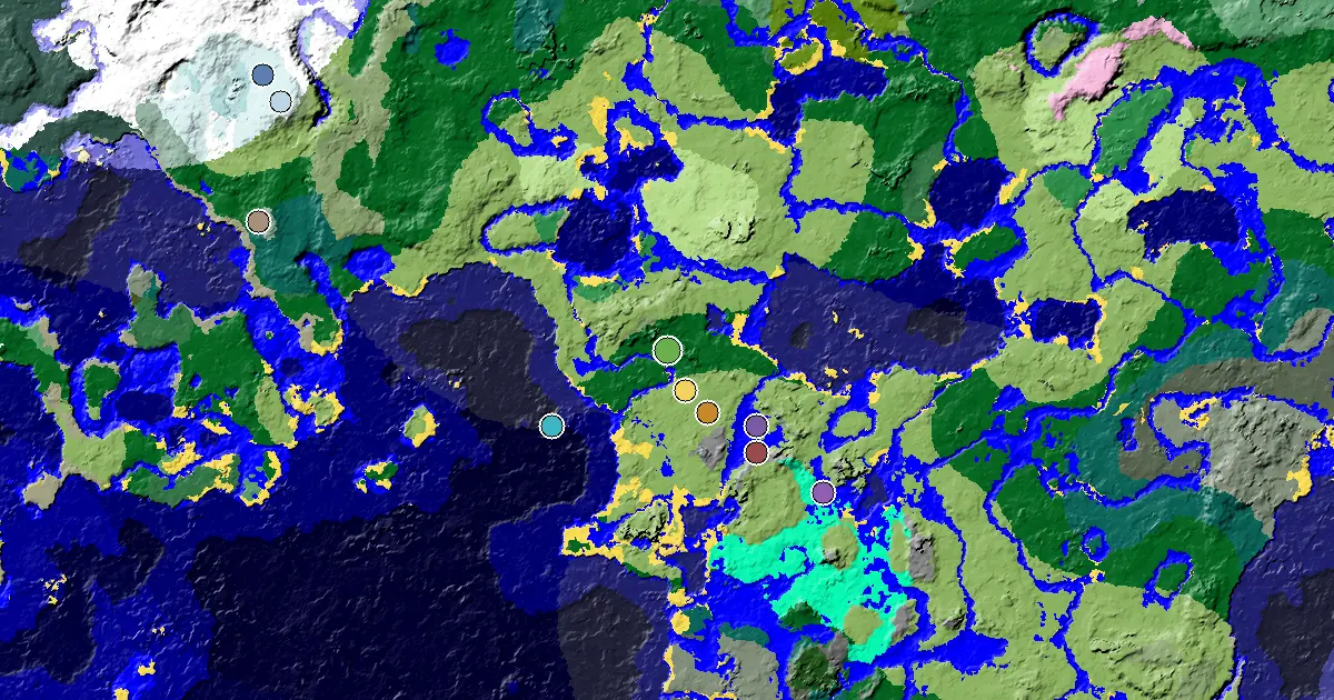 a Village Beside Spawn Near a Forest Spawn