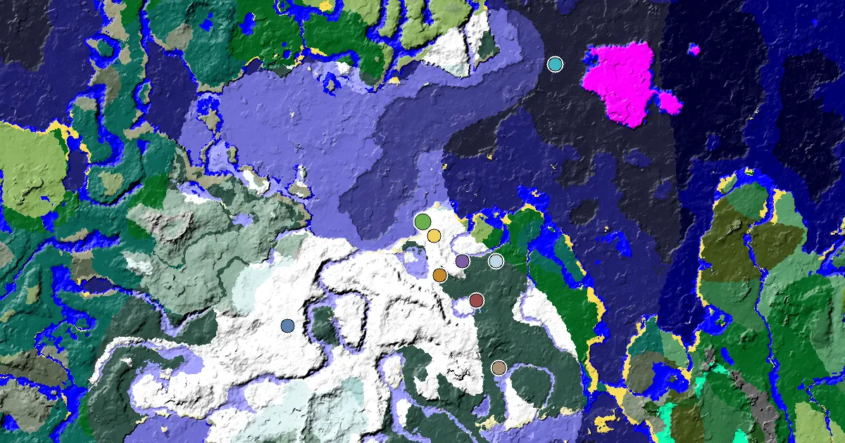 Snowy Plains Seed With a Village Beside Spawn