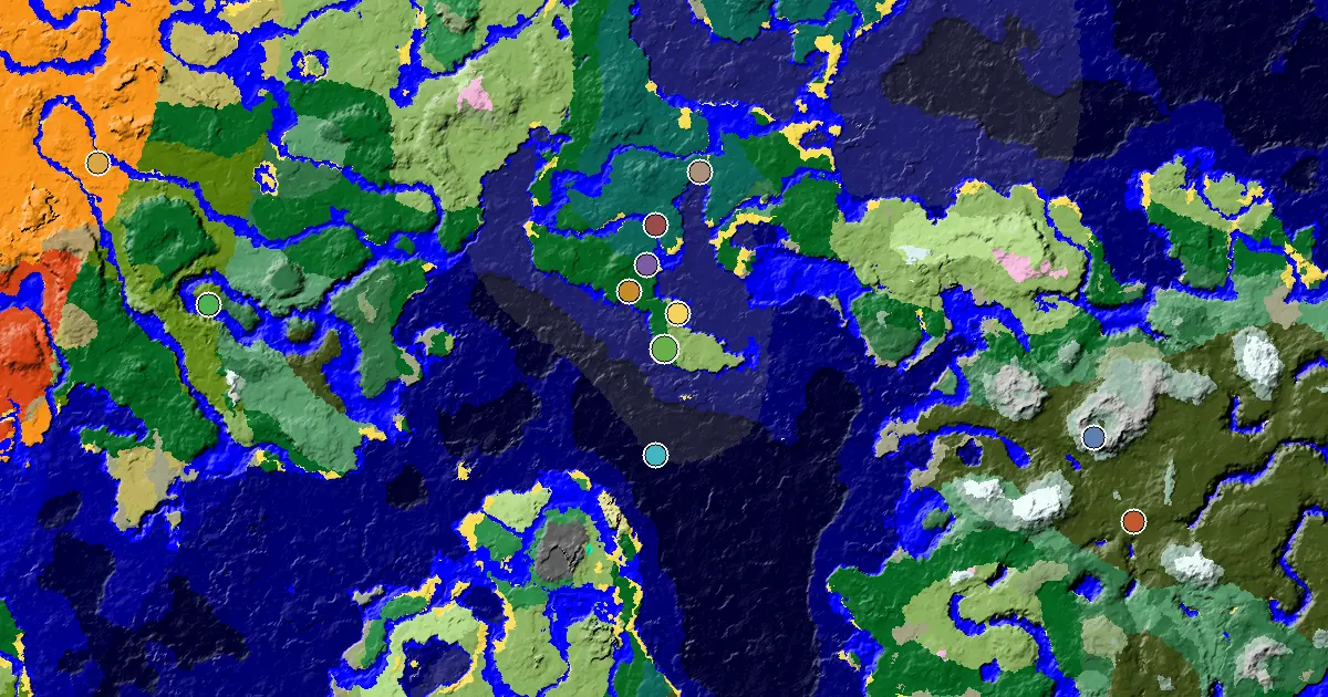 a Village Beside Spawn Near a Forest Spawn