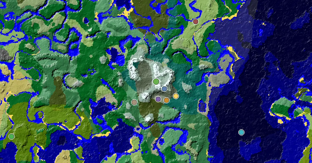 an Ancient City Under Spawn Near a Frozen Peaks Spawn