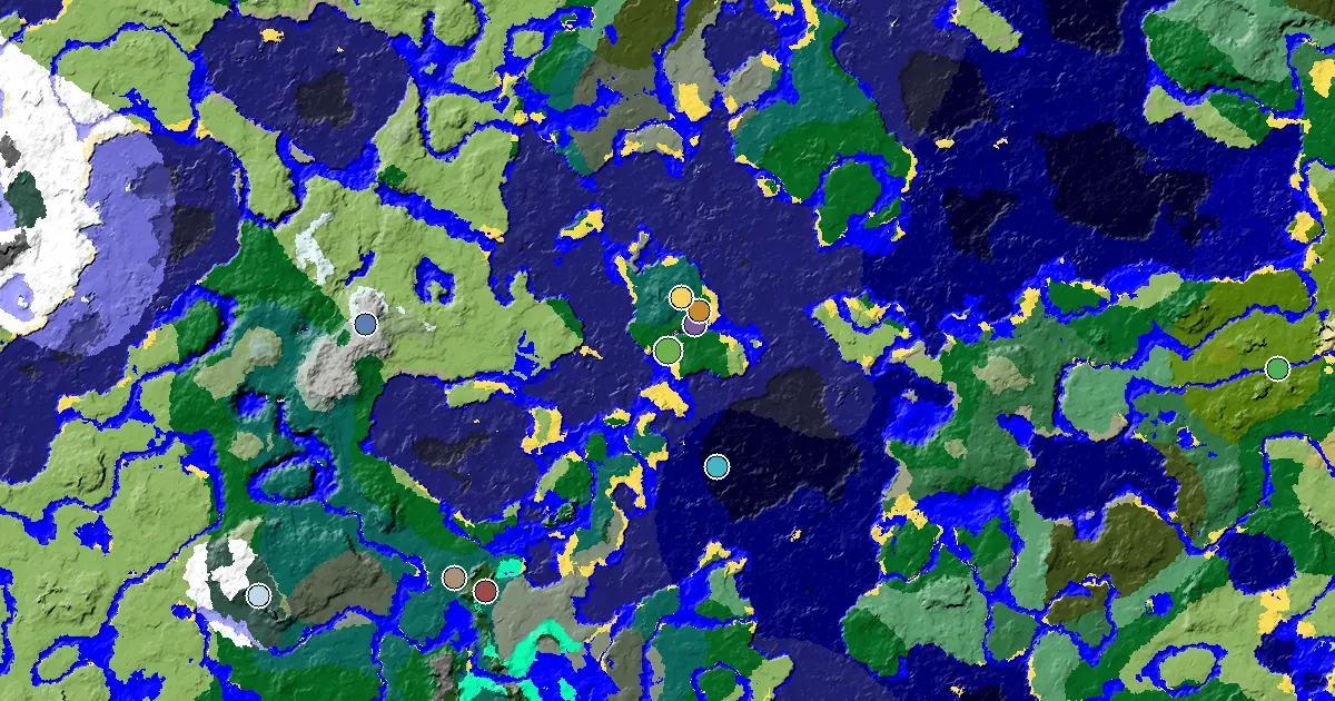 a Village Beside Spawn Near a Forest Spawn
