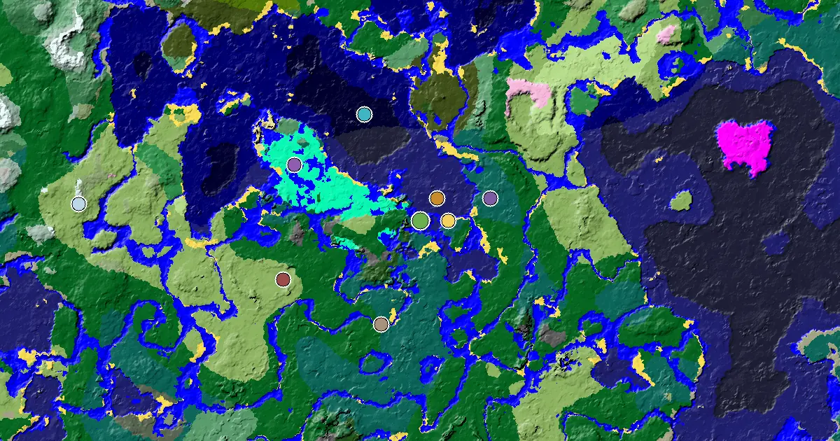 a Village Beside Spawn Near a Taiga Spawn