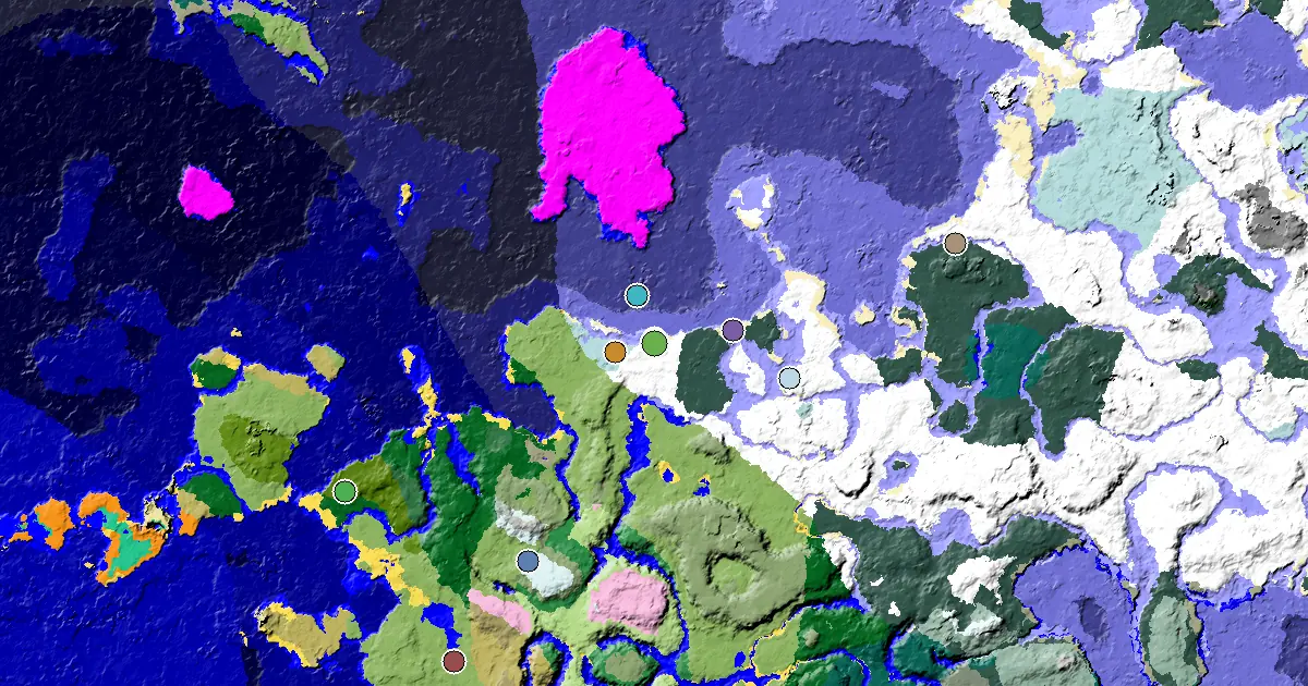 a Village at Spawn Near a Snowy Plains Spawn