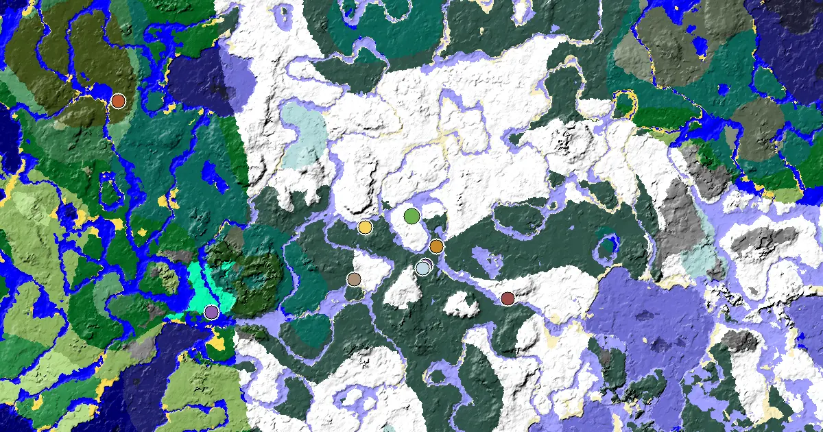 a Village Close to Spawn Near a Snowy Plains Spawn