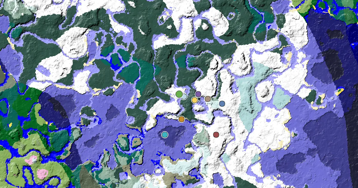 Minecraft 雪原種子:村莊離出生點很近