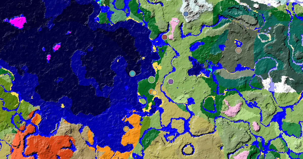 a Village Close to Spawn Near a Forest Spawn