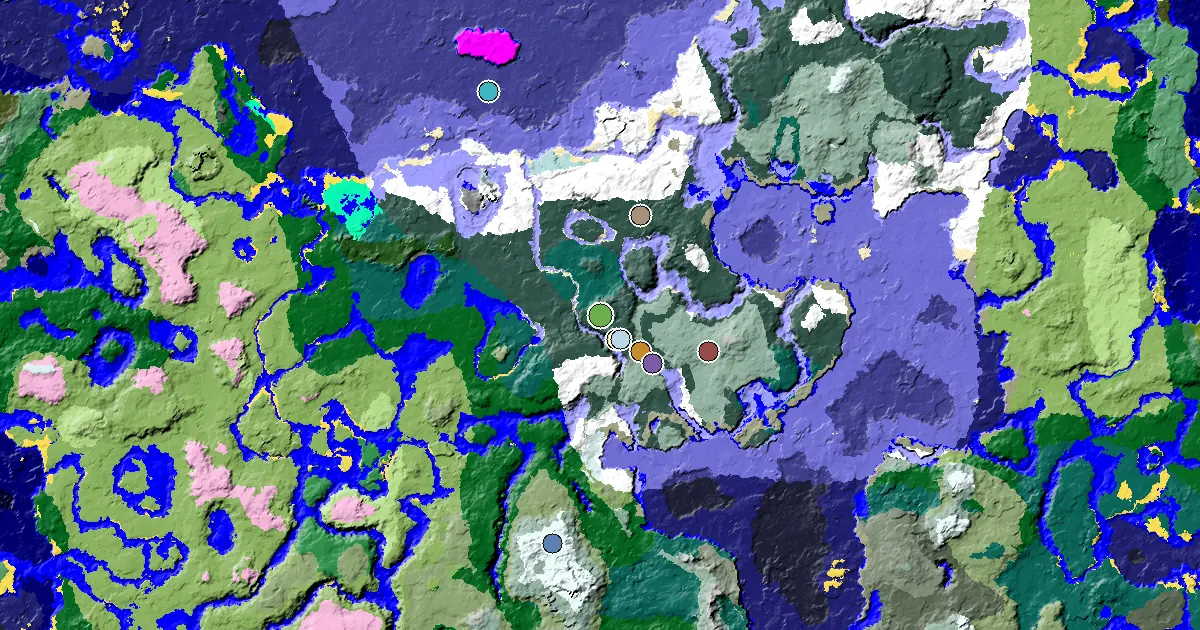 a Village Beside Spawn Near a Snowy Taiga Spawn