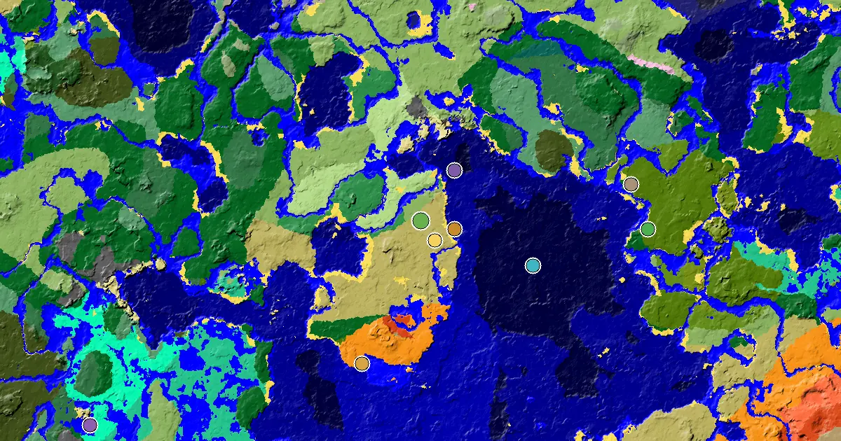 Savanna Seed With a Village Beside Spawn