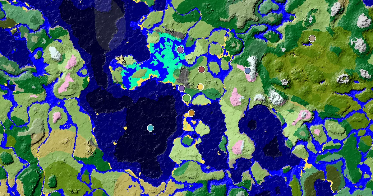 a Village Close to Spawn Near a Flower Forest Spawn
