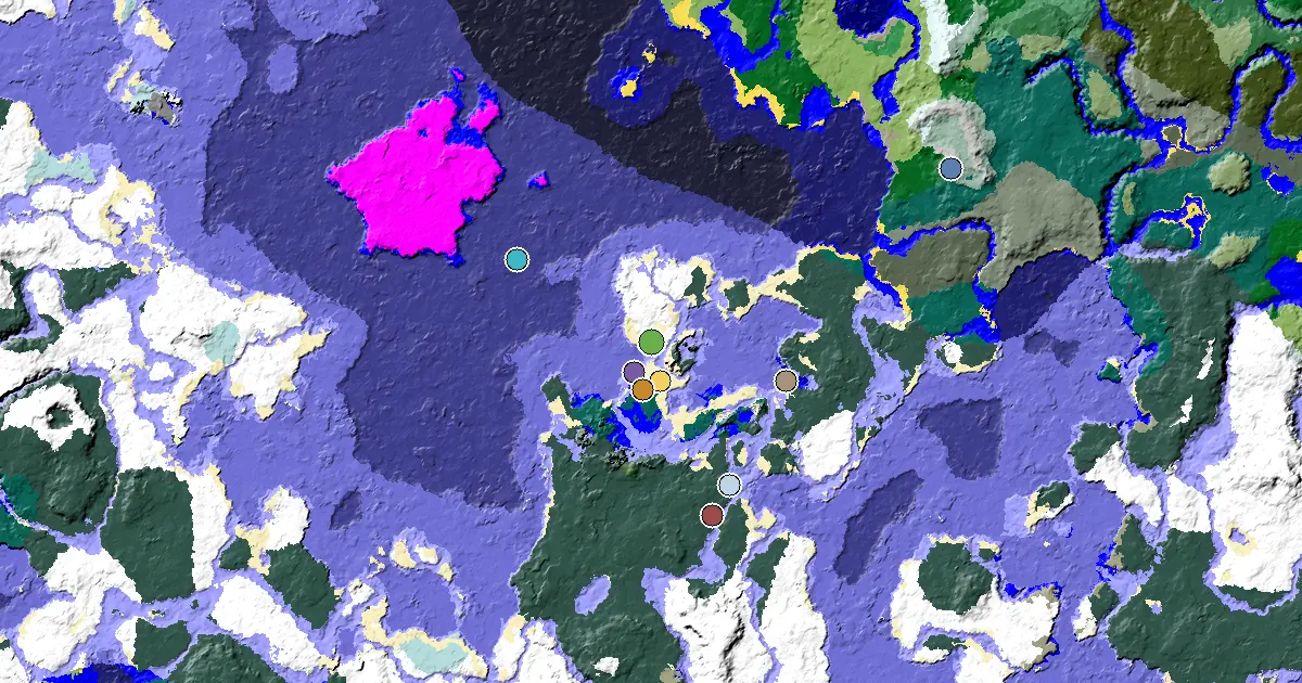 Snowy Beach Spawn — a Village Beside Spawn