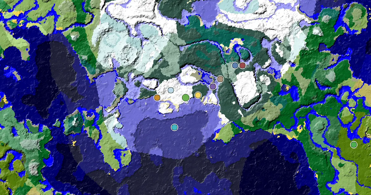 Snowy Plains Seed With a Village Beside Spawn
