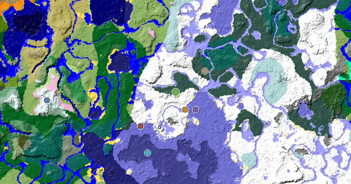 a Village at Spawn Near a Snowy Taiga Spawn