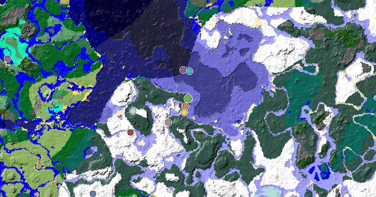 積雪針葉林出生點 — 出生點旁有試煉密室