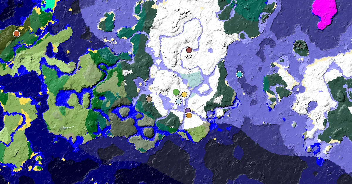 Snowy Plains Seed With a Village Beside Spawn