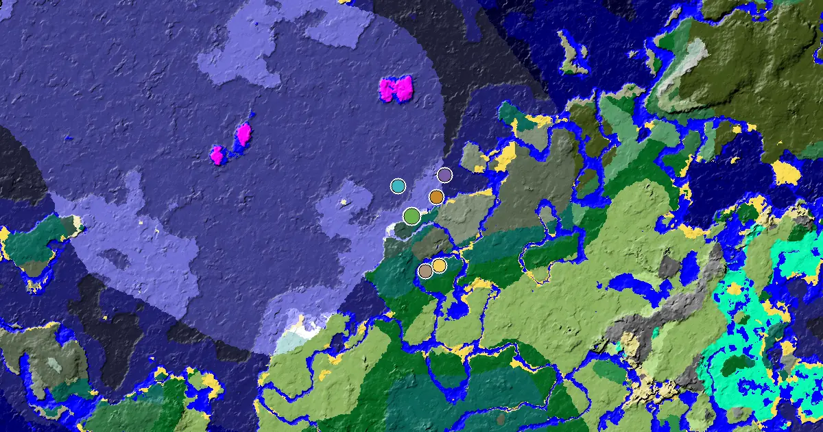 Snowy Beach Spawn — a Village Close to Spawn
