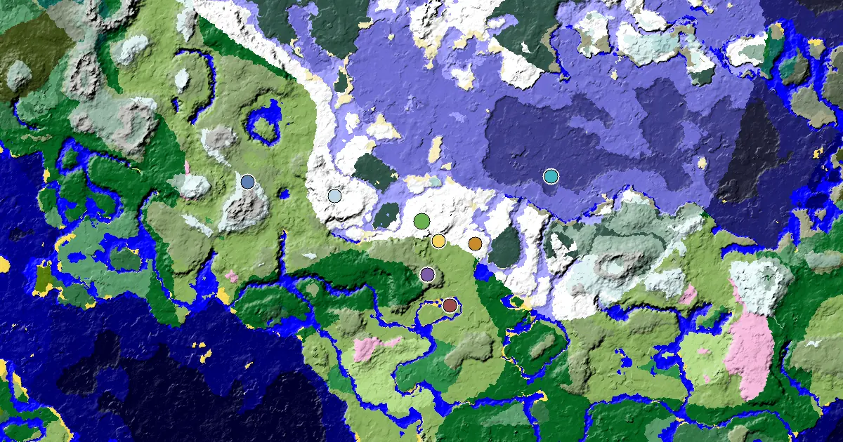 Snowy Plains Seed With a Village Beside Spawn