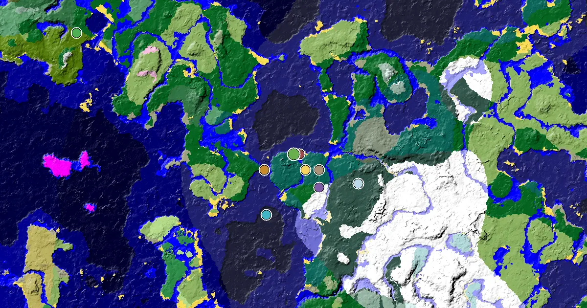 a Village Beside Spawn Near a Taiga Spawn