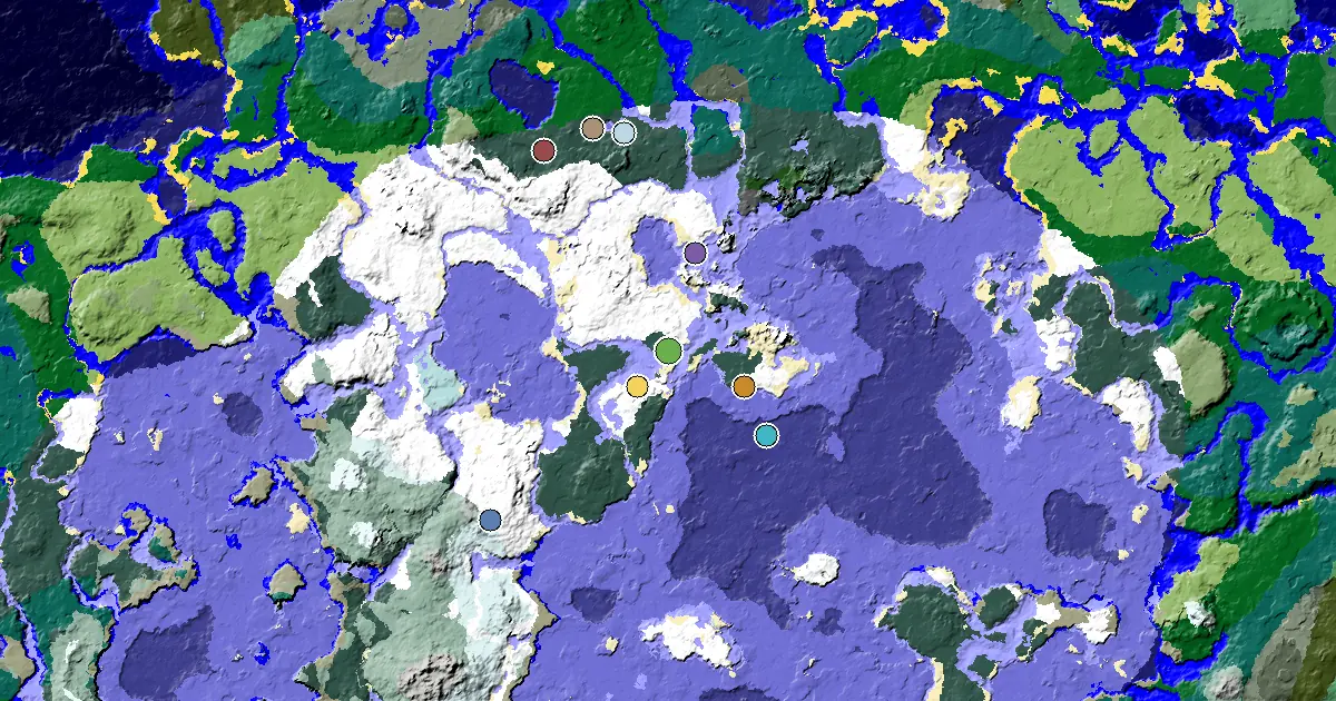 積雪針葉林出生點 — 村莊就在出生點旁
