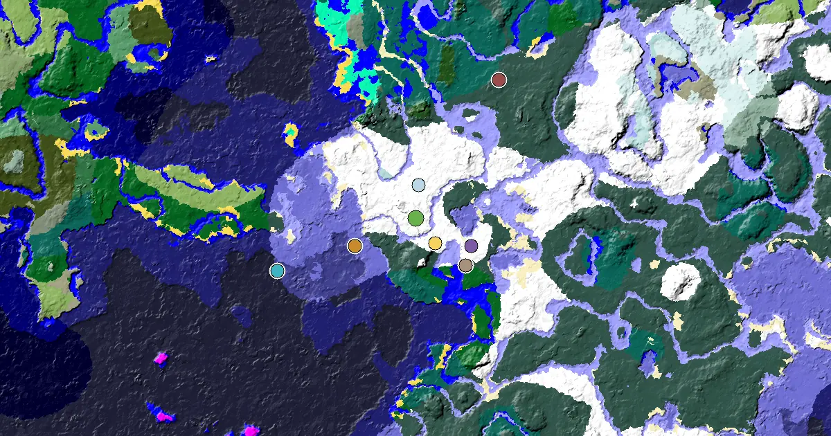 Snowy Plains Seed With a Village Beside Spawn