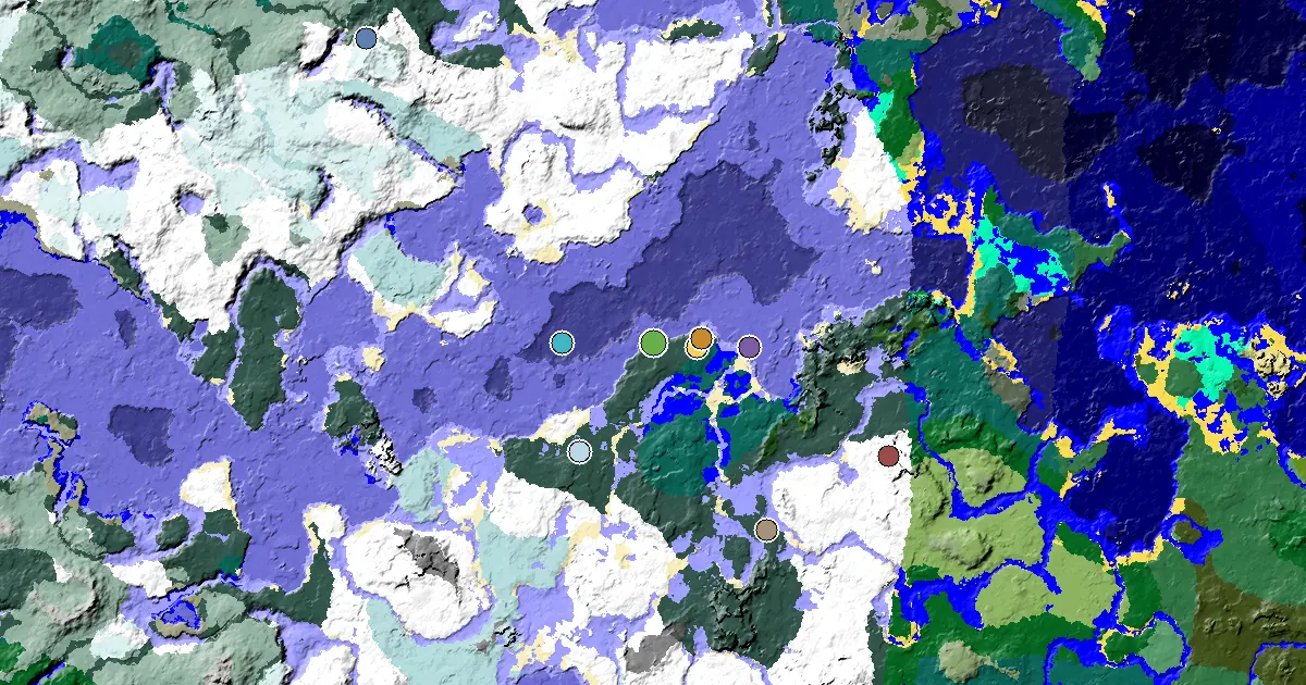 Snowy Taiga Seed With a Village Beside Spawn