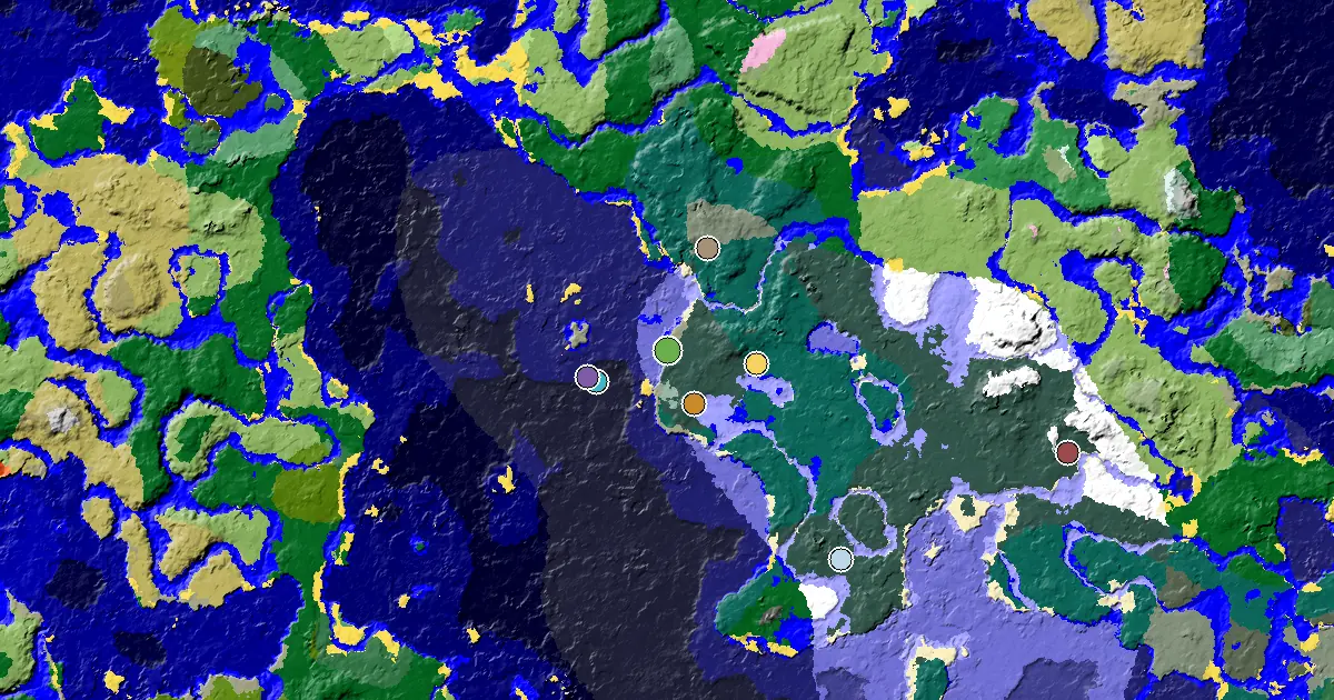 a Village Close to Spawn Near a Stony Shore Spawn