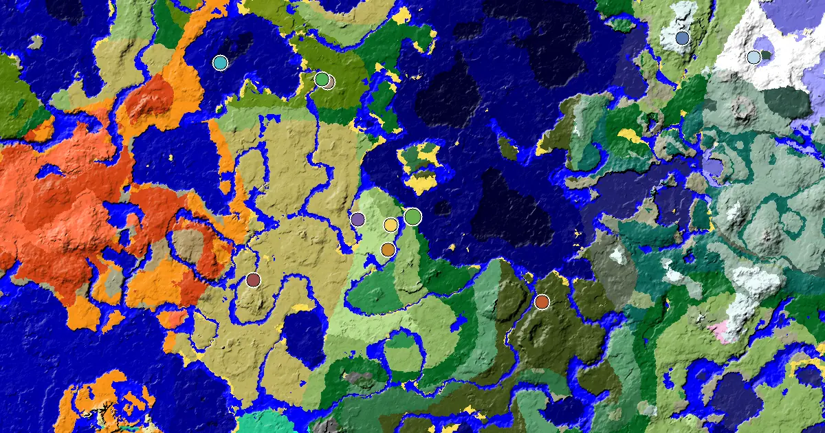 a Village Beside Spawn Near a Forest Spawn