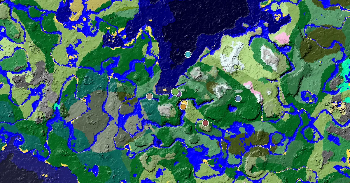 a Village Close to Spawn Near a Forest Spawn