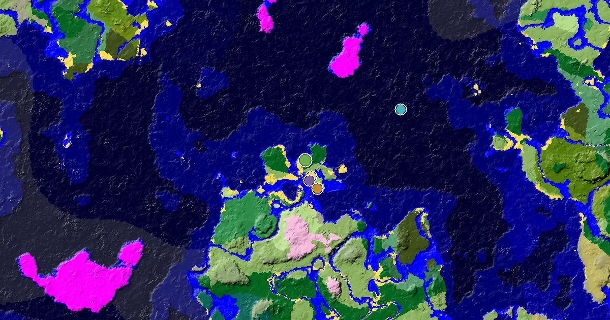 a Village Beside Spawn Near a Forest Spawn