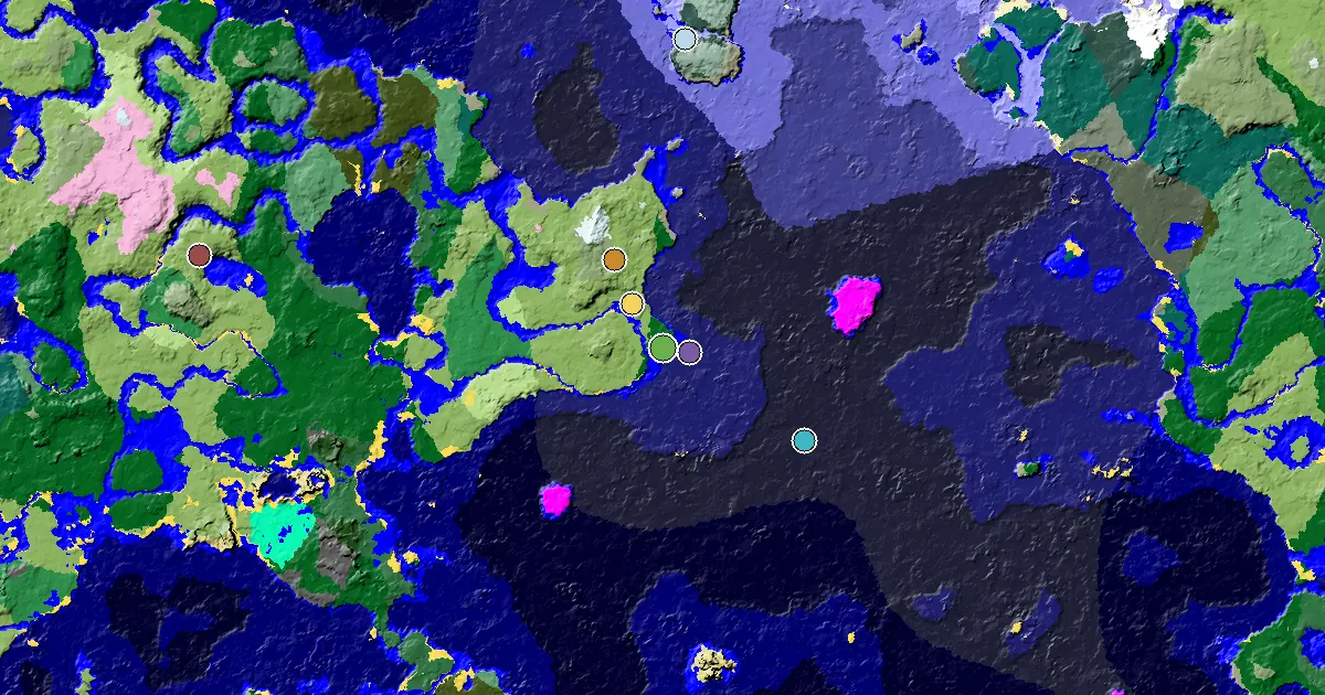 a Village Beside Spawn Near a Forest Spawn