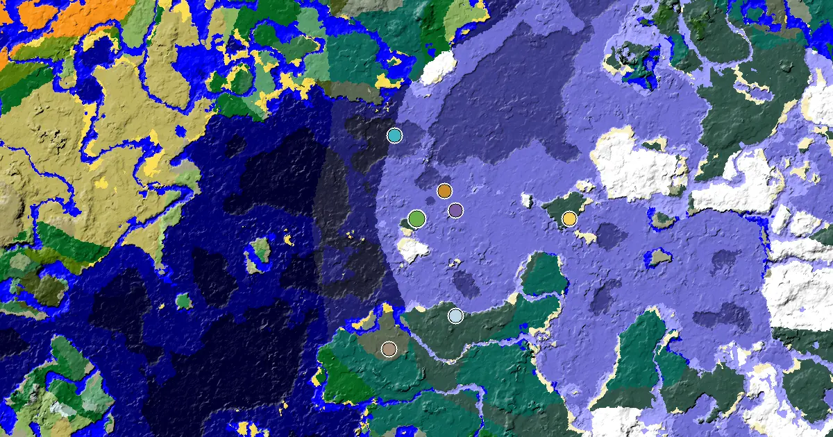 Great Structures Nearby Near a Snowy Taiga Spawn