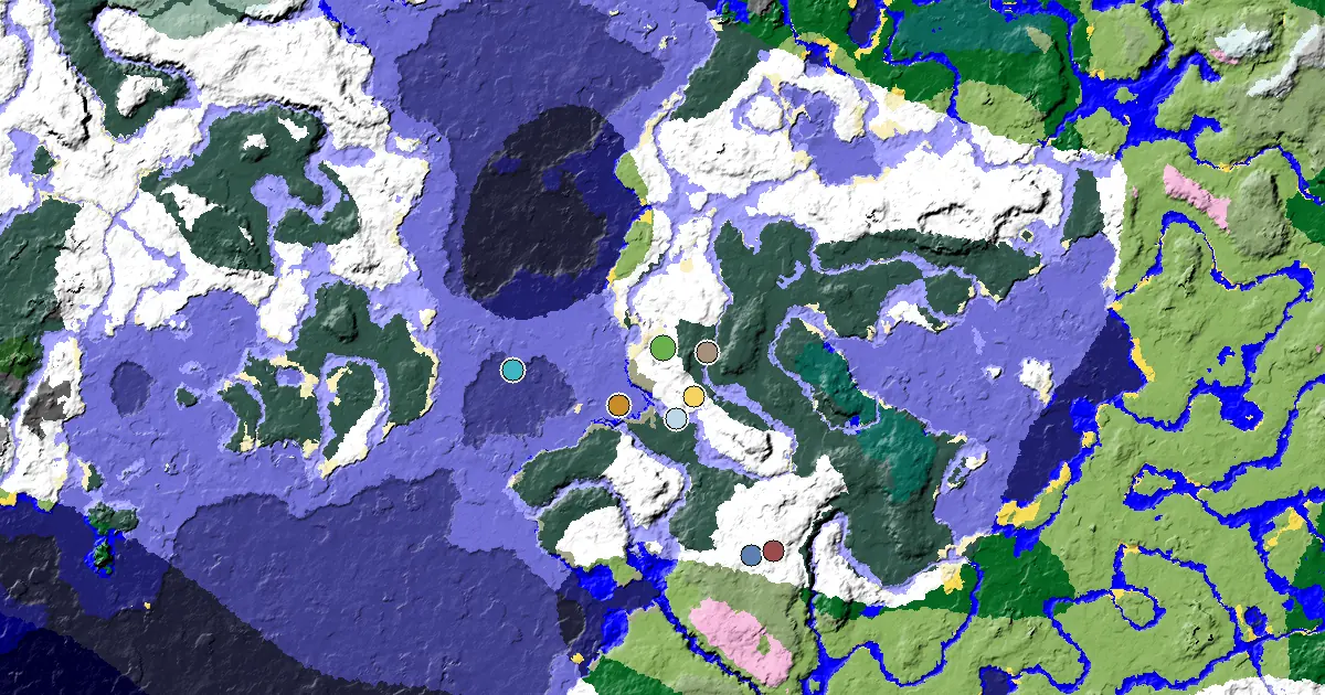 a Village Close to Spawn Near a Snowy Plains Spawn