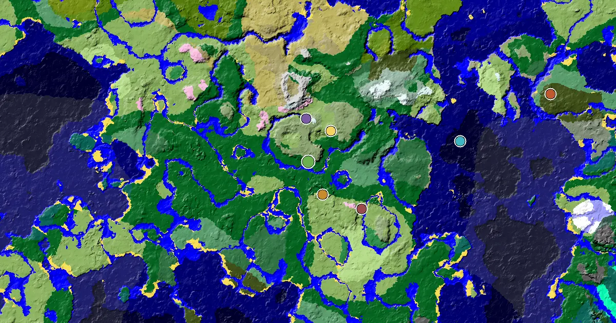a Village Close to Spawn Near a Forest Spawn